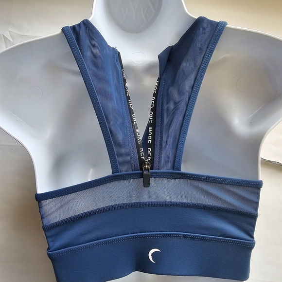 Zyia Active All-Star Sports Bra Blue Size Small Supportive Workout Running Bra - Picture 5 of 11